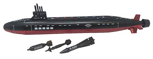 Promo 16.5 Inch Toy Navy Black Submarine With Sound Effects And Torpedo (2 Pack) - Ocean Adventure Play Edition