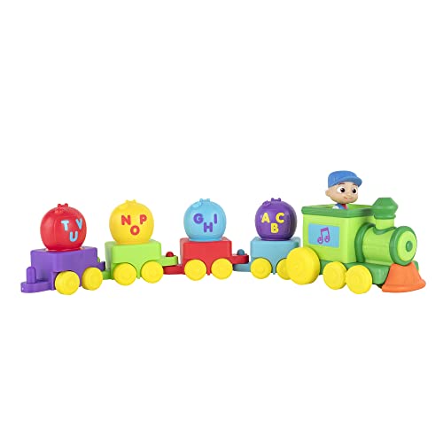 Musical Alphabet Train With JJ-Features Alphabet Train With Music,Sounds & Phrases-4 Alphabet Wagons,1 JJ Conductor Figure-Plays Clips Of ABC Song -Toys For Kids And Preschoolers - Railway-Themed Play Edition