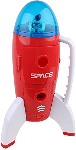 New Spaceship Rocket Toy Playset With 2 Astronauts And Rover Vehicle – Lights And Sound Effects Plus Carrying Handle For Blasting To The Moon And Flying Back – Play And Explore Space Toy - Space Exploration Play Edition