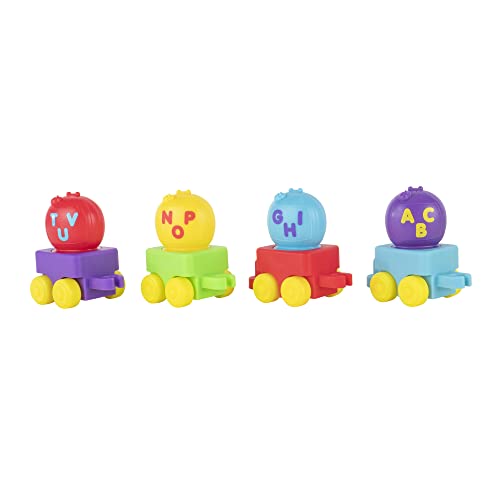 Musical Alphabet Train With JJ-Features Alphabet Train With Music,Sounds & Phrases-4 Alphabet Wagons,1 JJ Conductor Figure-Plays Clips Of ABC Song -Toys For Kids And Preschoolers - Railway-Themed Play Edition