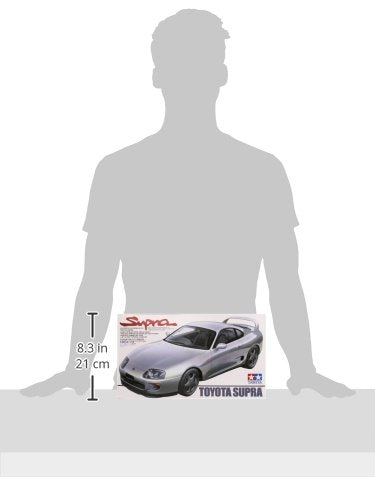 24123 1/24 Scale Sports Car Series Toyota Supra Model Kit (300024123) - Track and Vehicle Play Edition