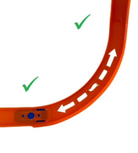Curve Tracks Expansion Packs Includes 8 Curved Track Pieces & 4 Connectors 10 Long - Track and Vehicle Play Edition