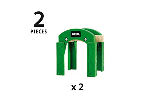 World – 33253 Stacking Track Supports 2 Piece Toy Train Accessory For Kids Age 3 And Up Green - Railway-Themed Play Edition