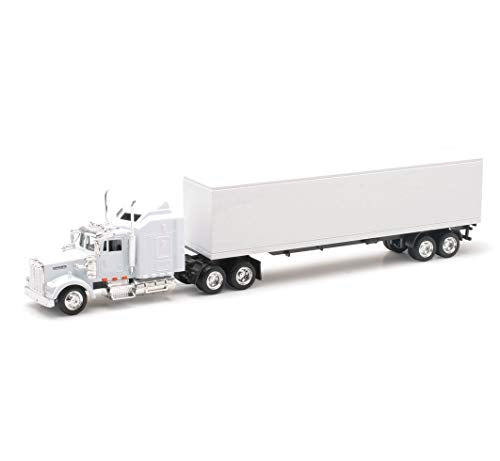 Kenworth W900 Plain White Unmarked 1/43 15843 - Farm and Construction Play Edition