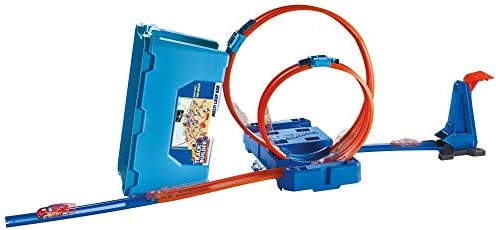 Deals Track Builder Multi Loop Box Ultimate Storage 10 Feet Of Track Connectors Launcher Diecast Car Portable Ages 4 And Abov - Track and Vehicle Play Edition