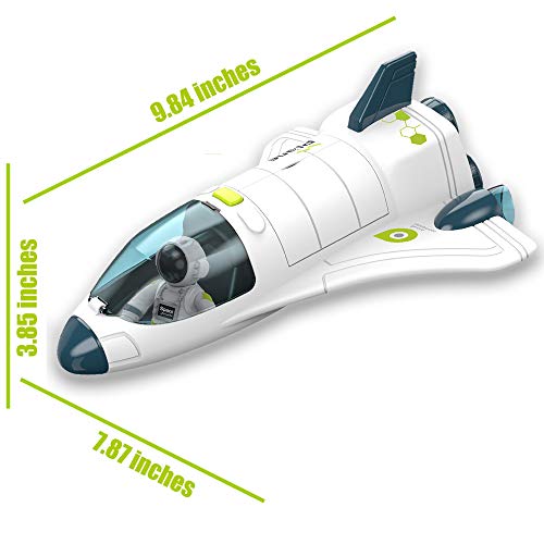 Budget Space Shuttle Spacecraft Airplane Toys For Kids With Lights & Sound & Astronaut Figure,Spaceship Toys For Any Interstellar Mission Adventure,Toy Rocket Gift For Boys 3-5-8 - Space Exploration Play Edition