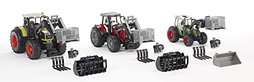 Top 10 Toys – Construction Realistic Attachments And Accessories For Frontloader Vehicle Including A Basket Pallet Winch And Forks – Ages 3+ - Farm and Construction Play Edition