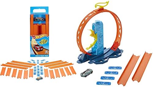 Track Builder Straight Track With Car Styles May Vary - Track and Vehicle Play Edition