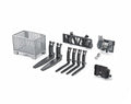 Top 10 Toys – Construction Realistic Attachments And Accessories For Frontloader Vehicle Including A Basket Pallet Winch And Forks – Ages 3+ - Farm and Construction Play Edition