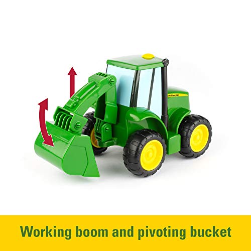 Lights & Sounds Farmin Friends Toy Hauling Set With Toy Truck And Backhoe Tractor Toy Ages 18 Months And Up - Farm and Construction Play Edition