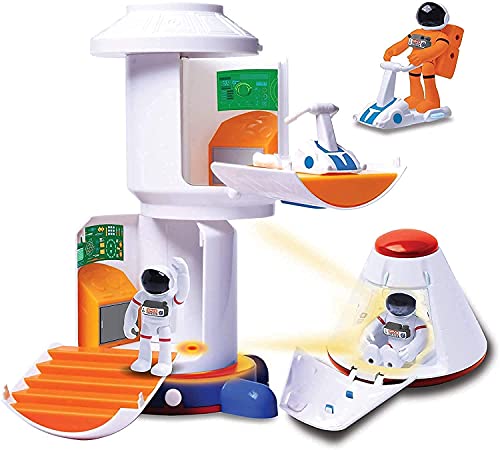 Top 10 Stro Venture Space Playset – Toy Space Station & Space Capsule With Lights And Sound & 2 Astronaut Figurine Toys For Boys And Girls - Space Exploration Play Edition