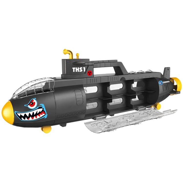 Submarine Toy Shark Car Vehicle Toy W/ 6 Sea Animals And Storage Toys For 3 4 5 6 7 Year Old Ki - Ocean Adventure Play Edition