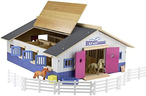 Top 10 Horses Unicorn Magic Wooden Stable Playset With 6 Unicorns 6 Piece Playset 6 Stablemates Unicorns Included 6 H X 9 L X 2.5 D 1:32 Scale Model 59218 Multicolo - Farm and Construction Play Edition