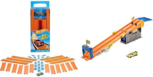 Track Builder Straight Track With Car Styles May Vary - Track and Vehicle Play Edition