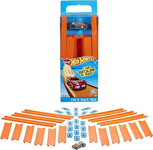 Track Builder Straight Track With Car Styles May Vary - Track and Vehicle Play Edition
