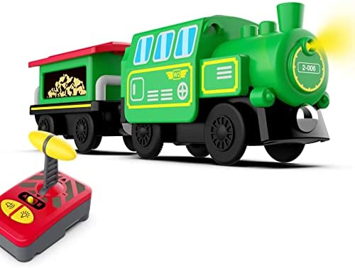 Budget Wooden Train Accessories Battery Operated Locomotive Train Remote Control Train For Track Set Powerful Engine Train Vehicles Fit All Major Brands Track Railway System (Battery Not Included) - Railway-Themed Play Edition