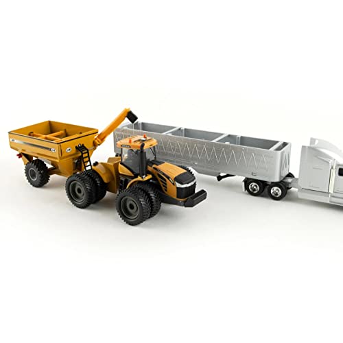 1/64 AGCO 4 Piece Harvesting Set With Gleaner A86 Combine 16420 - Farm and Construction Play Edition
