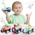 Promo Baby Car Toys W/ Lights Music Toddler Push And Go Friction Powered Toy Set Kids Electronic Submarines Vehicle Playset Birthday Gift For 12 18 Month 1 2 3 Years Old Boys Girls Infants - Ocean Adventure Play Edition
