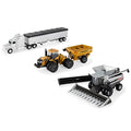 1/64 AGCO 4 Piece Harvesting Set With Gleaner A86 Combine 16420 - Farm and Construction Play Edition