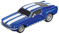 64146 Ford Mustang 67 Racing Blue GO Analog Slot Car Racing Vehicle 1:43 Scal - Track and Vehicle Play Edition