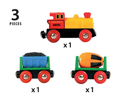 Budget RIO World – 33319 Battery Operated Action Train 3 Piece Toy Train For Kids Ages 3 And Up - Railway-Themed Play Edition