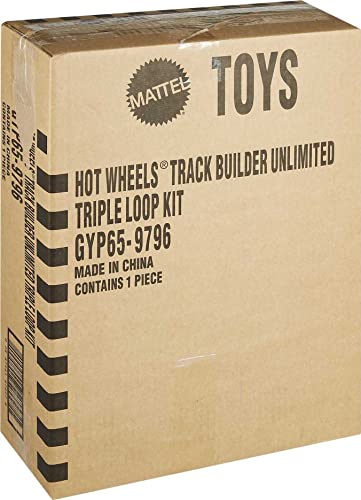 Track Builder Unlimited Triple Loop Kit Collapsible 3-Loop Gift Set For Kids 6 To 12 Years Old & One 1:64 Scale Hot Wheels Vehicle With Connection Points Amazon Exclusive - Track and Vehicle Play Edition