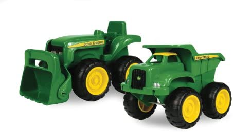 Sandbox Vehicle Set — Includes Dump Truck Toy And Tractor Toy With Loader — Girl And Boy Toys — Ages 18 Months And Up — 6 Inch — 2 Count - Farm and Construction Play Edition