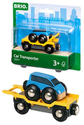 Promo World – 33577 Car Transporter 2 Piece Toy Train Accessory For Kids Ages 3 And Up - Railway-Themed Play Edition