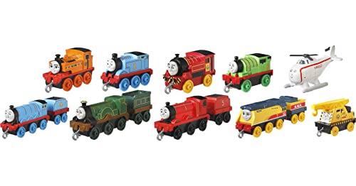 Deals Price Thomas & Friends Sodor Steamies 10-Pack Of Die-Cast Metal Push-Along Train Engines And Vehicles For Preschool Kids Ages 3 And Up - Railway-Themed Play Edition