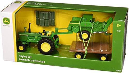 Promo TOMY John Deere Die Cast Haying Set G - Farm and Construction Play Edition