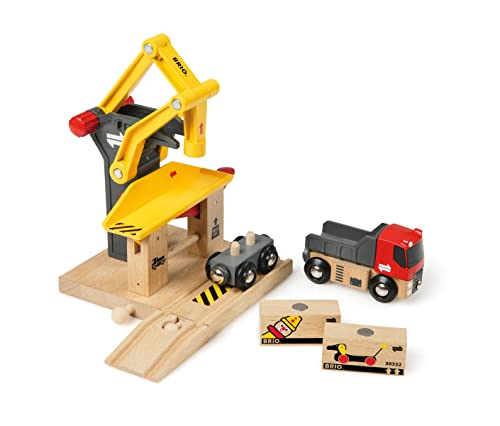 RIO World – 33280 Freight Goods Station Toy Train Accessories For Kids Age 3 And Up Green - Railway-Themed Play Edition