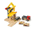 RIO World – 33280 Freight Goods Station Toy Train Accessories For Kids Age 3 And Up Green - Railway-Themed Play Edition