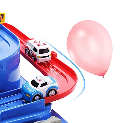 Kids Race Track Toys For Boy Car Adventure Toy For 3 4 5 6 7 Years Old Boys Girls Puzzle Rail Car City Rescue Playsets Magnet Toys W/ 3 Mini Cars Preschool Educational Car Games Gift Toys - Track and Vehicle Play Edition