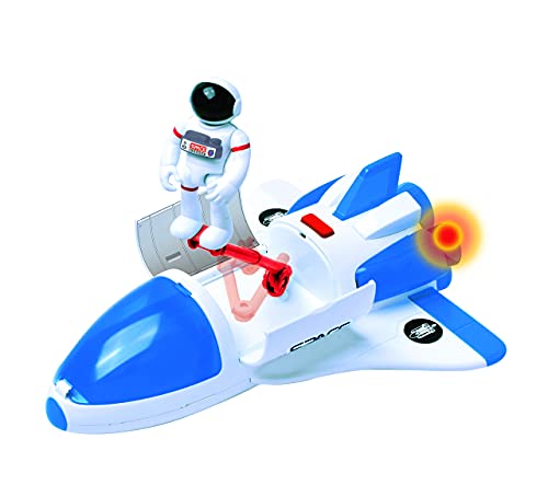 Stro Venture Space Playset – Toy Space Shuttle & Space Rover With Lights And Sound & 2 Astronaut Figurine Gift Toys For Boys And Girls - Space Exploration Play Edition