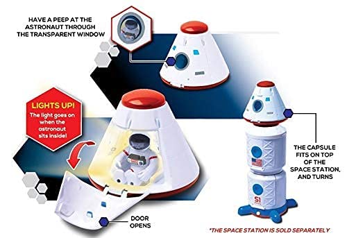 Stro Venture Deluxe Space Playset Toy – Space Shuttle Space Station & Capsule Space Rover & Rocket W/Lights And Sound – Space Toys For Boys And Girls - Space Exploration Play Edition