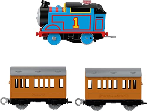 Thomas & Friends Motorized Talking Thomas Engine With Annie & Clarabel Battery-Powered Toy Train With Character Sounds And Phra - Railway-Themed Play Edition
