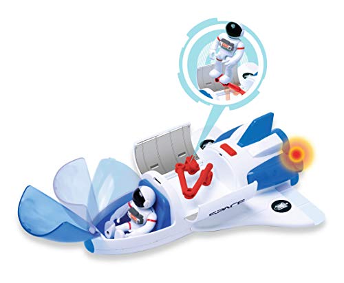 Pace Playset – Toy Space Shuttle Space Station & Space Rover With Lights And Sound & 2 Astronaut Figurine Toys For Boys And Girls - Space Exploration Play Edition