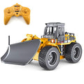 Deals Fisca RC Truck Remote Control Snow Plow 6 Channel 2.4G Alloy Snow Sweeper Vehicle 4WD Tractor Toy With Lights For Kid - Farm and Construction Play Edition
