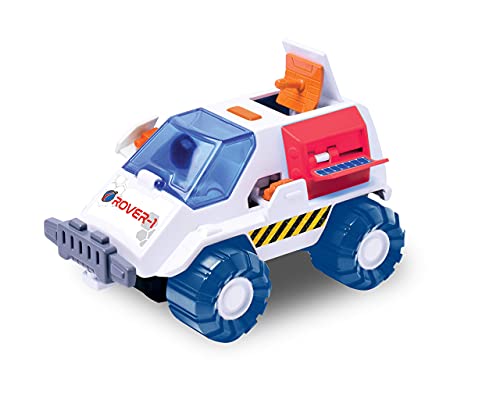 Pace Playset – Toy Space Shuttle Space Station & Space Rover With Lights And Sound & 2 Astronaut Figurine Toys For Boys And Girls - Space Exploration Play Edition