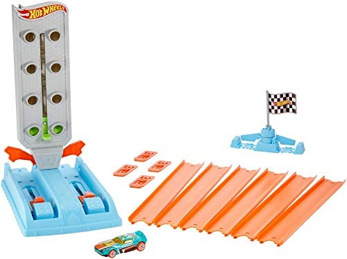 Rapid Raceway Champion Action Hot Wheels Championship Track Speed Boost Oval Track Ages 4 And Older - Track and Vehicle Play Edition
