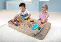 Portable Carry And Go Kids Race Track Toy Car Train Table 2-Sided No Assembly For Children 3 4 5 6 7 Years Old Boys Girls Made In USA - Track and Vehicle Play Edition