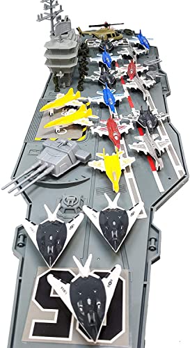 Deals Aircraft Carrier Submarine Destroyer Ship Combo With Military Vehicles And Fighter J - Ocean Adventure Play Edition