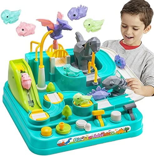 New Car Adventure Toys Race Track For Toddlers – Boy Toy & Race Tracks For Boys – Toddler Car Toys Preschool Educational Toy Cars For Kids 3 4 5 6 7 Year Old Car Track Gifts For Kids - Track and Vehicle Play Edition