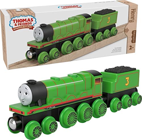 Cheap Wooden Railway James Engine And Coal Car Push-Along Train Made From Sustainably Sourced Wood For Kids 2 Years And Up - Railway-Themed Play Edition