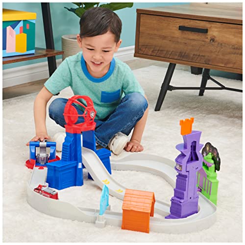 True Metal Total City Rescue Movie Track Set With Exclusive Marshall Vehicle 1:55 Scale Kids Toys For Ages 3 And Up - Track and Vehicle Play Edition