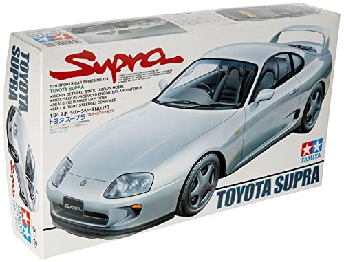 24123 1/24 Scale Sports Car Series Toyota Supra Model Kit (300024123) - Track and Vehicle Play Edition