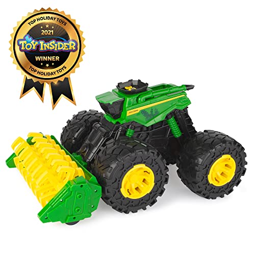 Toddler Toys Monster Treads Super Scale Combine Toy Set With 2 Extra Monster Treads Vehicles Ages 3+ G - Farm and Construction Play Edition