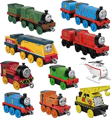 Deals Price Thomas & Friends Sodor Steamies 10-Pack Of Die-Cast Metal Push-Along Train Engines And Vehicles For Preschool Kids Ages 3 And Up - Railway-Themed Play Edition
