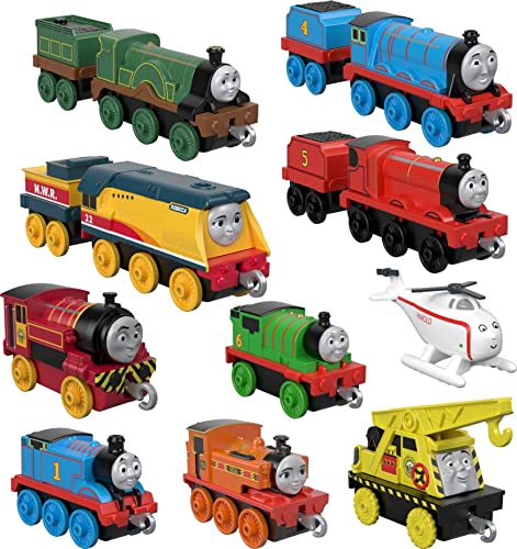 Deals Price Thomas & Friends Sodor Steamies 10-Pack Of Die-Cast Metal Push-Along Train Engines And Vehicles For Preschool Kids Ages 3 And Up - Railway-Themed Play Edition