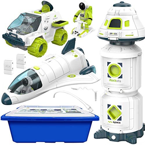 Budget Space Shuttle Spacecraft Airplane Toys For Kids With Lights & Sound & Astronaut Figure,Spaceship Toys For Any Interstellar Mission Adventure,Toy Rocket Gift For Boys 3-5-8 - Space Exploration Play Edition